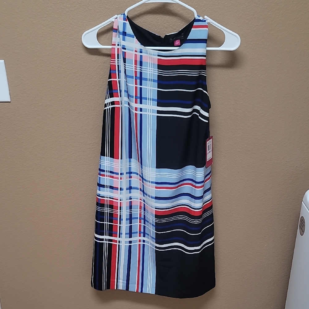 NWT Vince Camuto Blue and Black Striped Dress 🖤💙